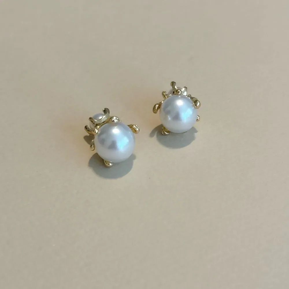 Pearl earrings M1070 - Picture 4 of 6